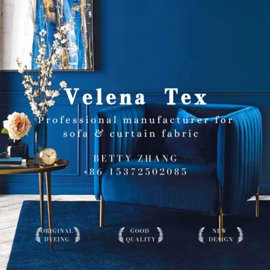 Neuer Heimtextilienstoff Holland Velvet Dyeing mit bunter Folie Polstermöbel Sofa Vorhangstoff Modischer Stil China Factory