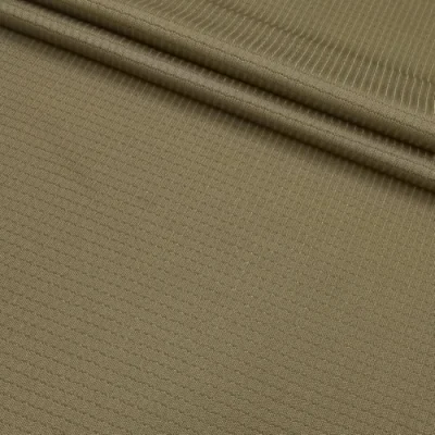 China Factory Beliebte einfarbige, maßgeschneiderte Spandex-Polyester-Rippenstoff-Strickware, atmungsaktiv, weich, bequem für T-Shirts